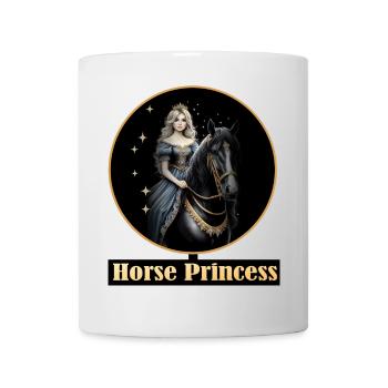 Pferdeprinzessin mit Sternenpracht - Tasse - Weiß - Vorne