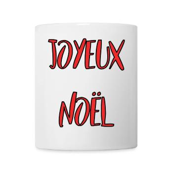 WEIHNACHTEN. FROHE WEIHNACHTEN. FROHE WEIHNACHTEN. NEUJAHRSTAG - Tasse - Weiß - Vorne