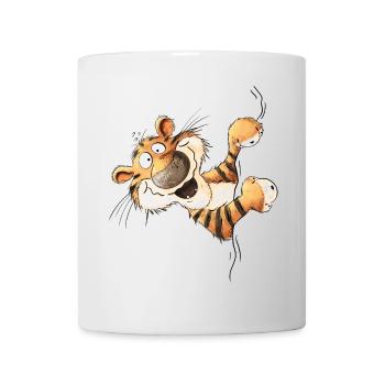 Guck Guck Tiger Wildtier Raubkatze - Tasse - Weiß - Vorne