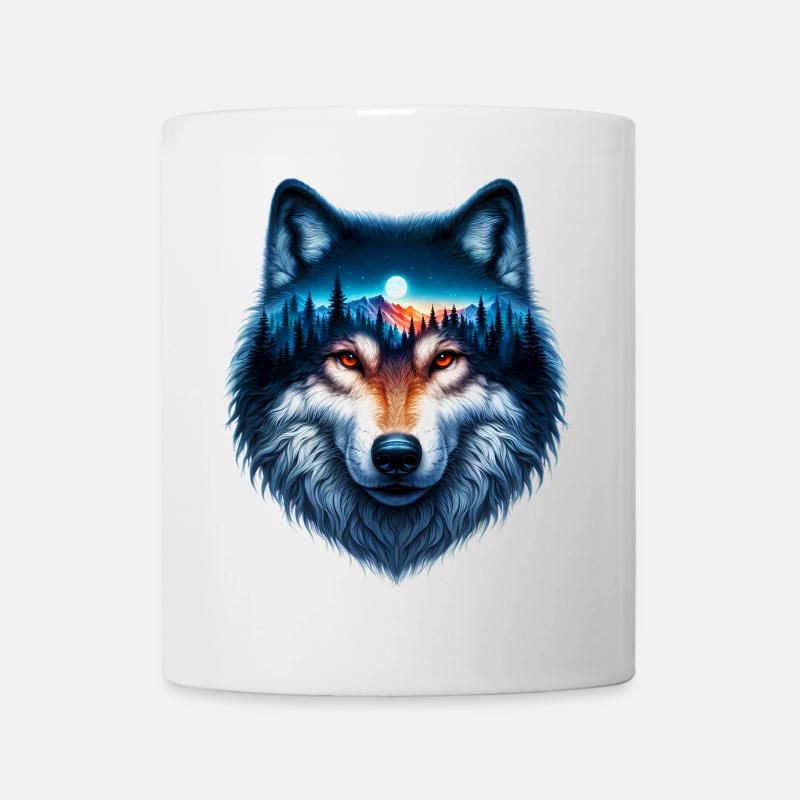 Wolf - Tasse - Weiß
