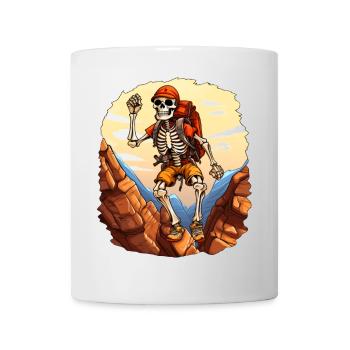 Skeleton Hiking / Mountaineering Skeletons - Mug - white - Front