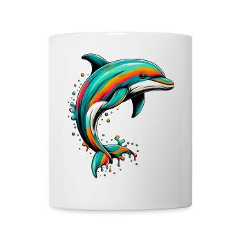 Delfin - Tasse - Weiß - Vorne