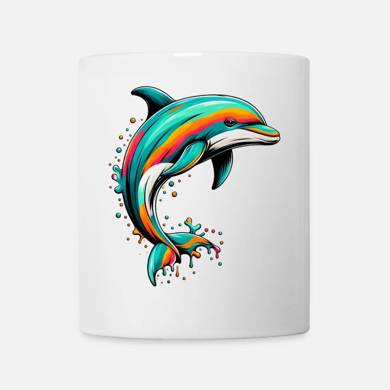Delfin - Tasse - Weiß