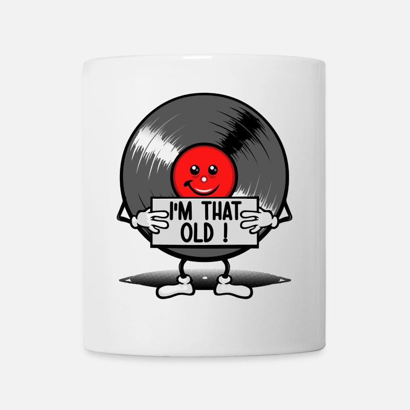 Vieux comme un 33t - Mug blanc - blanc