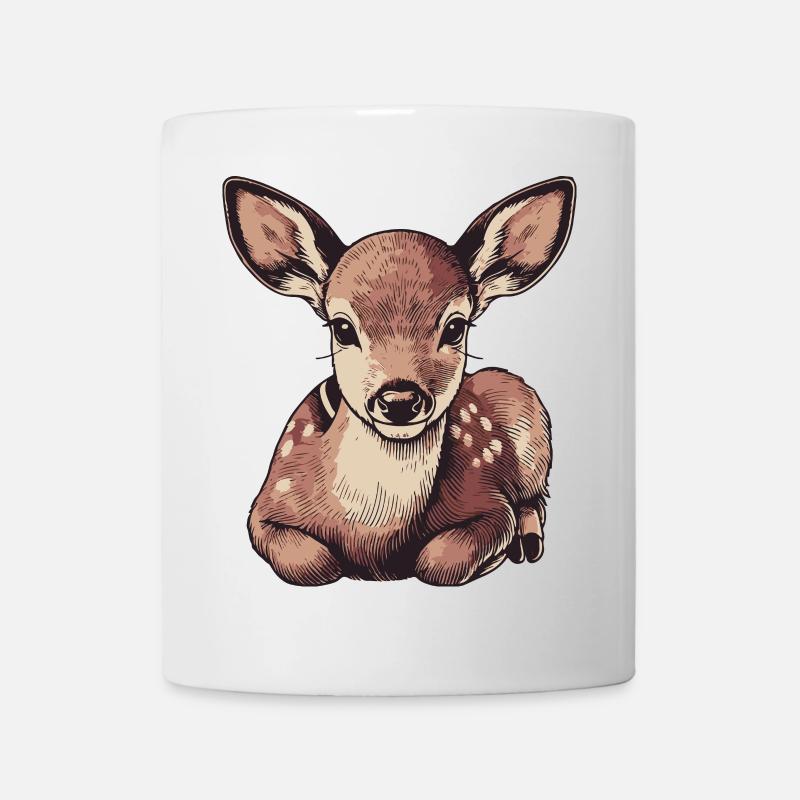 Reh - Tasse - Weiß