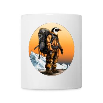 Pingouins Randonnée / Alpiniste Pingouin - Mug blanc - blanc - Devant