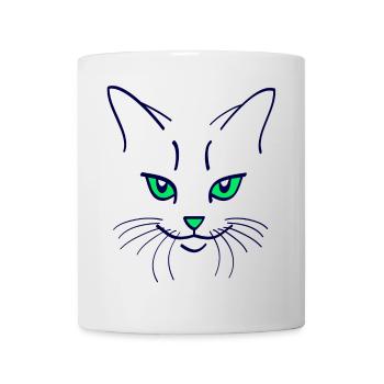 42 Cat Color - Mug - white - Front