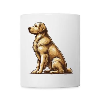 Golden Retriever - Tasse - Weiß - Vorne