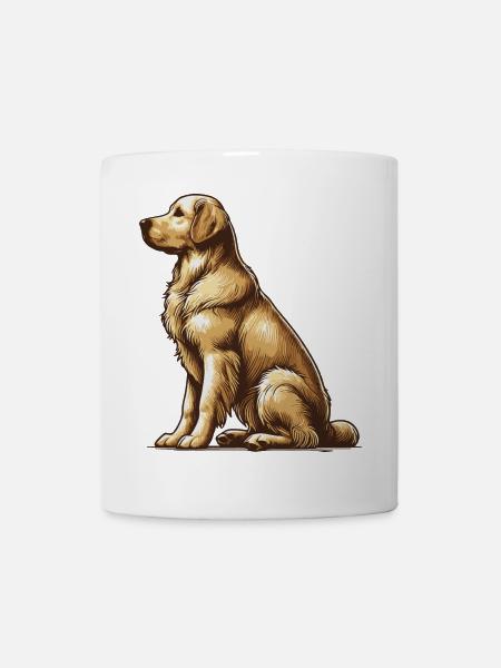 Golden Retriever - Tasse - Weiß