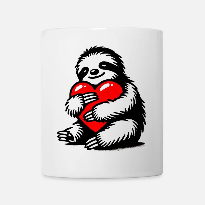 Faultier - Tasse - Weiß