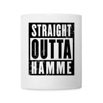 Straight outta Bochum Hamme Ruhrpott Ruhrgebiet - Tasse - Weiß - Vorne