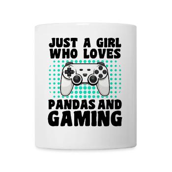 Gamer and Pandas Video Games and Eco-Friendly Adventure - Mug - white - Front