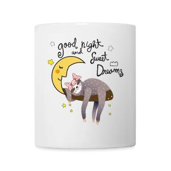 Sloth with Moon - Mug - white - Front