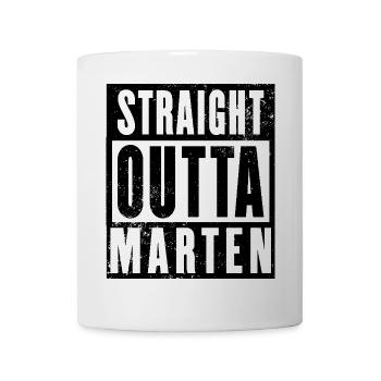 Marten, Dortmund Stadtteil, Ruhrgebiet, Ruhrpott, - Tasse - Weiß - Vorne