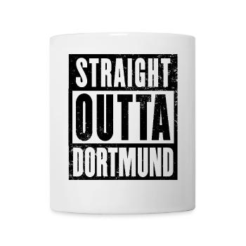 Dortmund, Ruhrgebiet, Ruhrpott, echter Dortmunder - Tasse - Weiß - Vorne