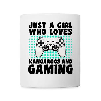 Gamer & Kangaroos: Videospiele & epische Sprünge - Tasse - Weiß - Vorne