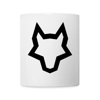 LOGO des Wolfes - Tasse - Weiß - Vorne
