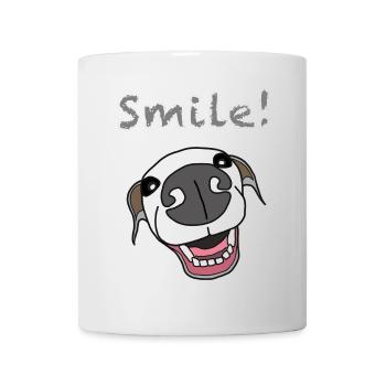 Pooch Smile Illustration, italian greyhound  - Mug - white - Front