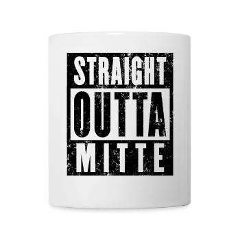 Mitte, Ruhrgebiet, Ruhrpott, Stadtteil Mitte - Tasse - Weiß - Vorne