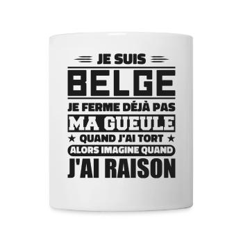 Ich bin Belgier - ich halte nicht den Mund - Tasse - Weiß - Vorne