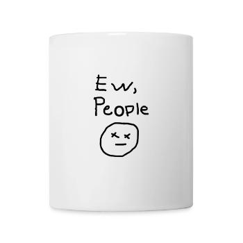 Ew People black design cute - Mug - white - Front