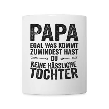 Papa Père Fille Fête des pères - Mug blanc - blanc - Devant