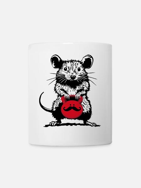 Mister Kettlebell - Street Art meets Muskelpower - Tasse - Weiß