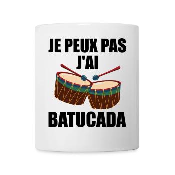 I Can't I Batucada - Humor Musik - Tasse - Weiß - Vorne