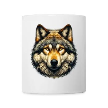 Wolf - Tasse - Weiß - Vorne