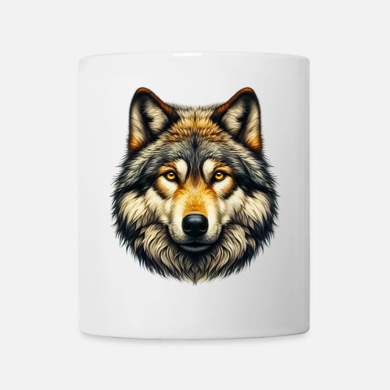 Wolf - Tasse - Weiß