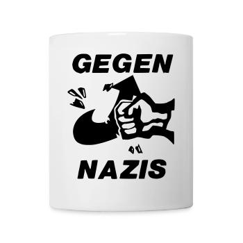 Gegen Nazis - Tasse - Weiß - Vorne