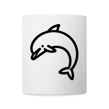 Delfin - Tasse - Weiß - Vorne