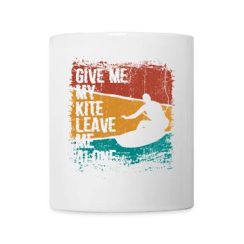 Solo Kite Surfer Silhouette Design - Mug - white - Front