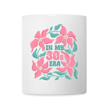 20er-Jahre-Ära zum Geburtstag für Frauen Blumen - Tasse - Weiß - Vorne