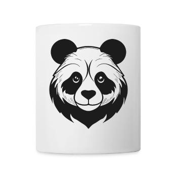 Illustrativer Panda mit sanften Zügen - Tasse - Weiß - Vorne