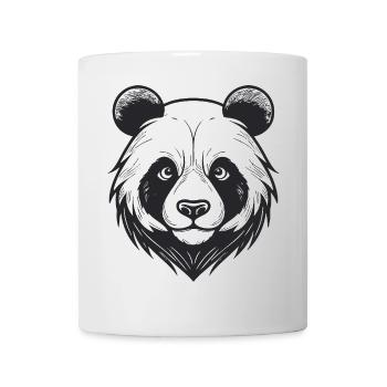 Visage d’ours avec breloque d’animal sauvage - Mug blanc - blanc - Devant