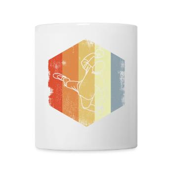 Dessin de joueur de handball vintage - Mug blanc - blanc - Devant