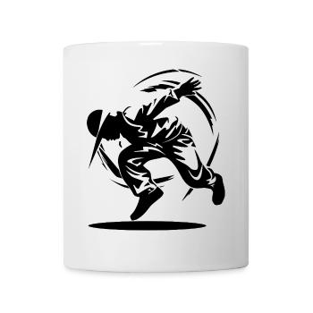 B-Boy Zeichnung - Tasse - Weiß - Vorne