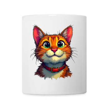 Chat mignon - Mug blanc - blanc - Devant
