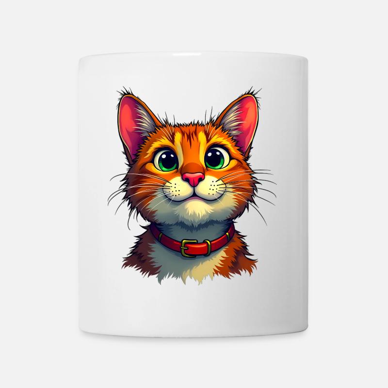 Süße Katze - Tasse - Weiß