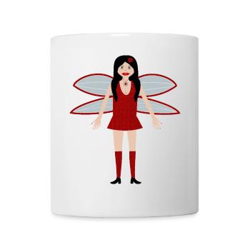 Ladybird Fairy Fantasy Art - Mug - white - Front
