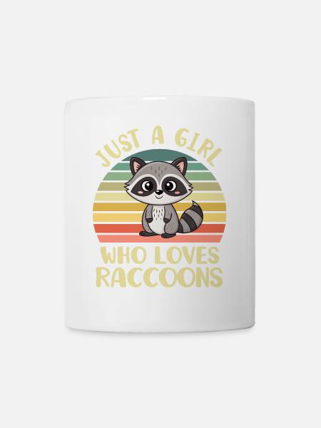 Waschbär - Tasse - Weiß