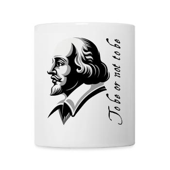 Shakespeare Literary Profile - Minimalist - Mug - white - Front