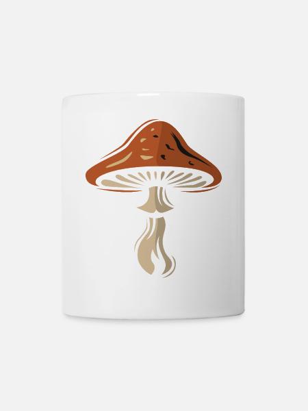 Fliegenpilz Symbol - Natur und Pilze - Tasse - Weiß