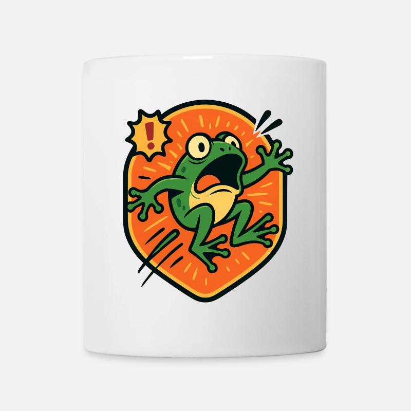 Panic Frog badge - Mug - white