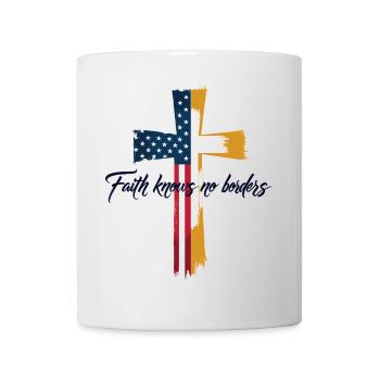 American and Vatican Flag - Mug - white - Front