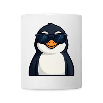 Cool Penguin with Sunglasses Summer Funny - Mug - white - Front