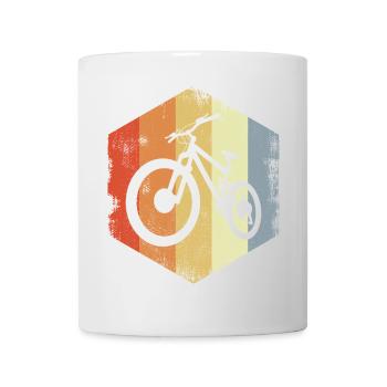 VTT vintage - Mug blanc - blanc - Devant