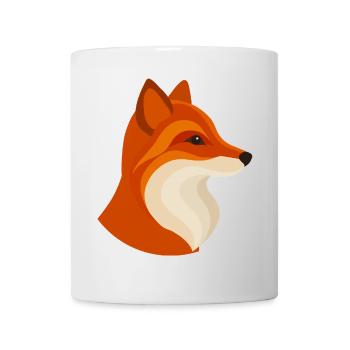 Renard moderne – géométrique et élégant - Mug blanc - blanc - Devant