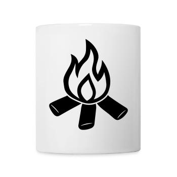 Feu de camp - Mug blanc - blanc - Devant